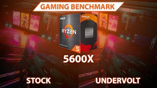 AMD 5600X Stock VS Undervolt  Cyberpunk 2077 Fortnite Witcher 3  AMD RYZEN GAMING BENCHMARK [upl. by Alyakem]