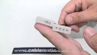 Cable MOLEX 2x4PinM a PCIEXPRESS 6PinH MiniFit420 Pitch distribuido por CABLEMATIC ® [upl. by Ahsoek]