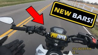 BEST PROTAPER BARS FOR HONDA GROM  PROTAPER GROM BARS REVIEW  PROTAPER SE MINI KLXDRZ 110 [upl. by Mesics]