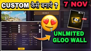 Unlimited Gloo Wall Custom Kaise Banaen  Custom Me Unlimited Gloo Wall Kaise Banaye [upl. by Publia]