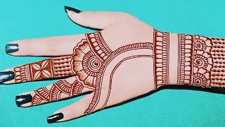 Backhand Easy Mehndi Design Mehndi ka Design Simple Mehndi Design Latest beautiful mehndi design [upl. by Narot]