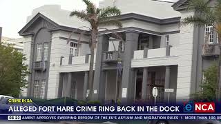 Alleged Fort Hare crime ring back in the dock [upl. by Auof]