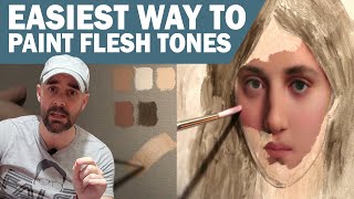 Tips and Techniques for Painting FLESH TONES in OIL PAINT [upl. by Nitsyrc]