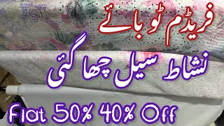 Nishat Flat 50 40 Off  Nishat Freedom to buy sale collection [upl. by Adihahs53]