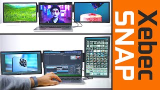 Ultimate Triple Screen Laptop Setup Xebec Snap Overview [upl. by Isbella]