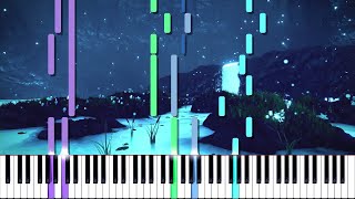 Undertale  Waterfall  Duet  LyricWulf Piano Tutorial on Synthesia OST 31 [upl. by Olette]