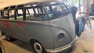 1954 Barndoor 23 Window Deluxe Bus arrives at the shop for a full restoration [upl. by Fortune]