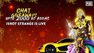 UC LIVE Custom Rooms N WOW and Fun  ROYALPASS  CHAT GIVEAWAYS PUBG MOBILE pubgmobile bgmi [upl. by Whittemore]