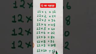 1 Lakh  subscribe12 easy table trick12 ka pahada12ka tablemaths educationshorts [upl. by Eelaroc]