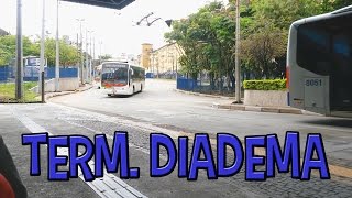 Metra no Terminal Diadema  Movimentação de Ônibus 34 [upl. by Inahet]