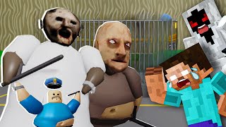 Evil Granny amp Grandpa Kidnapped us in Barrys Prison [upl. by Nelubez]