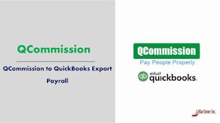 QCommission to QuickBooks Export Payroll [upl. by Plusch539]