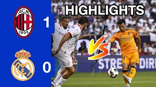 AC Milan vs Real Madrid 10 Highlights  PreSeason Friendly Match – August 1st 2024 [upl. by Deenya]