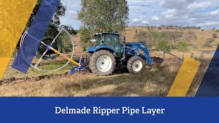 Delmade Ripper Pipe Layer in action [upl. by Ennylyak]