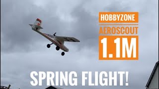 Hobbyzone Aeroscout 11m spring flight [upl. by Marvella]