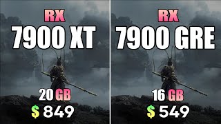 RX 7900 XT vs RX 7900 GRE  Test in 8 Games 4K Ultra [upl. by Kcirnek]