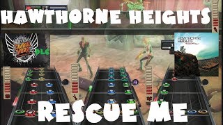 Hawthorne Heights  Rescue Me  Guitar Hero Warriors of Rock DLC X Full Band January 11th 2011 [upl. by Aserehs]