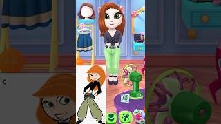 Kim possible makeup my talking Angela 2mytalkingangela2cosplay sshorts [upl. by Otsirave]