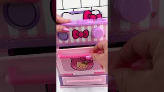 Cookeez Makery Hello Kitty Oven amp Toasty Treatz Toaster Opening Satisfying Video ASMR asmr [upl. by Aissac]