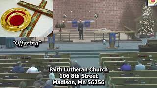 Sunday December 1 2024  900am  Faith Lutheran Church Worship Service [upl. by Lednik458]