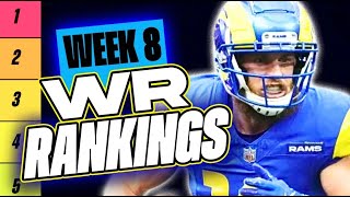 🔥 NEW Top 36 WR RANKINGS for Week 8 Fantasy Football 🚀  Fantasy Football Rankings [upl. by Dawn698]