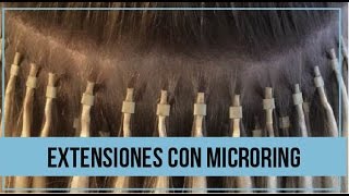 How to apply Micro Ring  Loop Hair Extensions step by step instructions Micro Ring Loop [upl. by Ibor52]