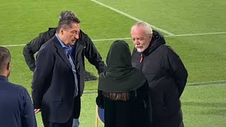 De Laurentiis con il Napoli a Riyad 🎥 Intervista alla Tv saudita [upl. by Sunil595]