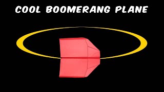 Best Paper Boomerang Plane A4  how to make a paper airplane that comes back to you Easy Tutorial [upl. by Menis748]