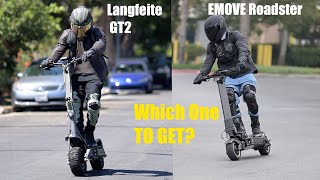 Emove Roadster Vs The Langfeite GT2 RS Electric Scooter [upl. by Arreit104]