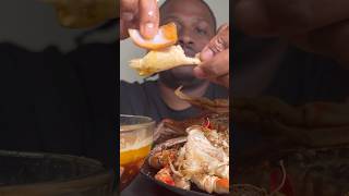 Seafood Boil Mukbang amp Special Yum Yum Sauce mukbang bluecrab food [upl. by Nailliw]