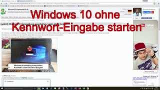 Windows 10 ohne Kennwort starten [upl. by Otsuj293]