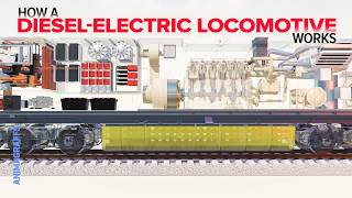 How a DieselElectric Locomotive Works [upl. by Gilletta]