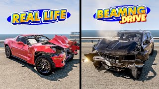 Accidents Based on Real Events on BeamNGDrive 9  Real Life  Flashbacks [upl. by Andeee]