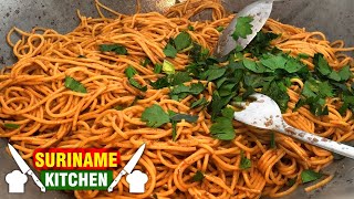 Surinaamse Bami Recept In Stappen Uitgelegd  Surinamese Spaghetti Recipe Explained In Steps [upl. by Nylanaj]