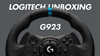 Unboxing the Logitech G923  Pedals  NextGen Steering Wheel with TRUEFORCE PS4PS5PC [upl. by Dloreg346]