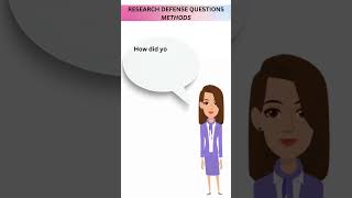 Lesson 13 Research Defense Question Related to the Research Methods researchtips researchwriting [upl. by Ettezyl]