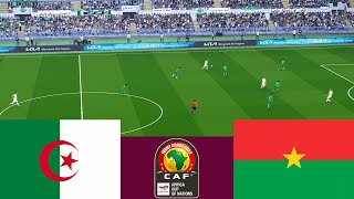 الجزائر 2 vs 2 بوركينا فاسو كأس أفريقيا 2024  محاكاة ألعاب الفيديو PES 2021 [upl. by Htebazle95]