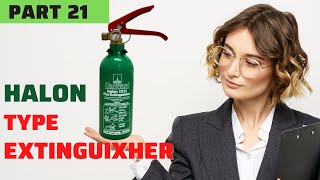 Halon Extinguisher Explained safetyin180sec PART 21 sundeepkumaronline fireextinguisher safety [upl. by Enimassej170]