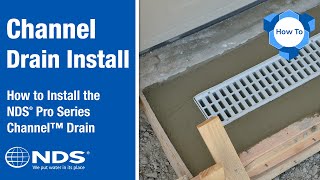 How to Install the NDS® Pro Series Channel™ Drain [upl. by Marty]