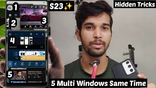 SAMSUNG S23 S24 ✨ Hidden tricks Multiple Windows  Split Screen Hindi [upl. by Mihsah]