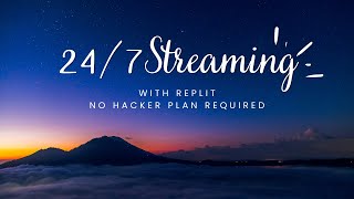 247 YouTube Streaming Made Easy with Free Replit VPS No Hacker Plan Required [upl. by Ydoow]