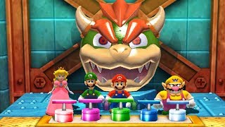 Mario Party The Top 100 Minigames  Peach Vs Mario Vs Luigi Vs WarioHard CPU [upl. by Cyrillus]