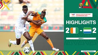 Côte dIvoire 🆚 Sierra Leone Highlights  TotalEnergiesAFCON2021  Group E [upl. by Eimak211]