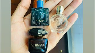 Versace Mini Perfume   Perfume Review  Food And Travel By Shazjango [upl. by Docilla202]