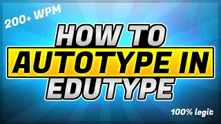 How to AutoType in EduTyping and Typingcom Updated 2021 [upl. by Bartie]