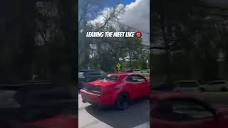 Challenger Hellcat flyby exiting car meet [upl. by Hauck]