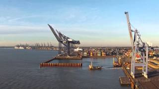 Felixstowe dock and Landguard Fort [upl. by Yrrac663]