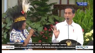 Momen Lucu Jokowi Dengarkan quotCurhatquot Ibuibu [upl. by Liahkim125]