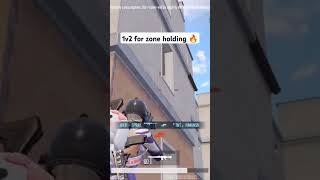 Anti spray quick 1v2 for zone holding 🔥 bgmi bgmishorts viralshort viralvideo bgmihighlights [upl. by Dnomayd]