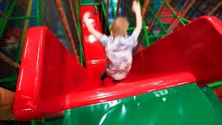 Busfabriken Indoor Playground Fun for Family and Kids part 1 of 2 [upl. by Ennail]